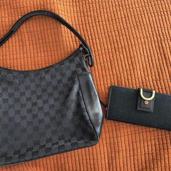 Vintage Gucci Shoulder Bag + Wallet Bundle - Picture 1 of 15
